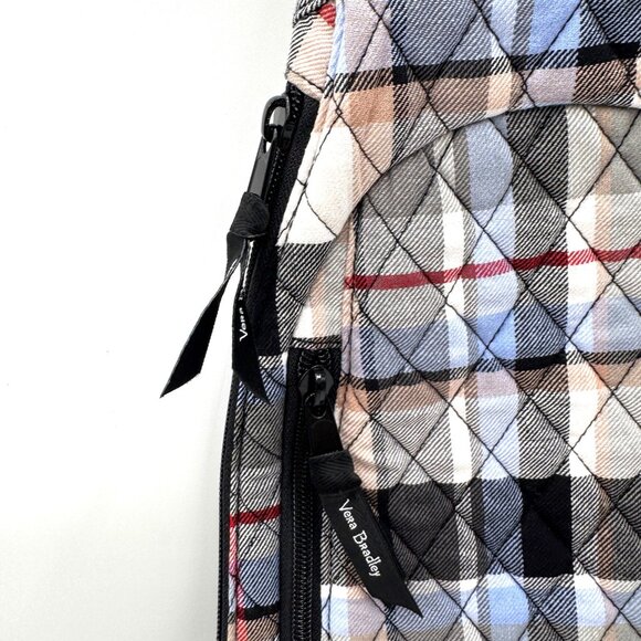 Vera Bradley Essential Sling Backpack Perfectly Plaid Pattern ~ Fall NWOT tan b - Picture 3 of 11